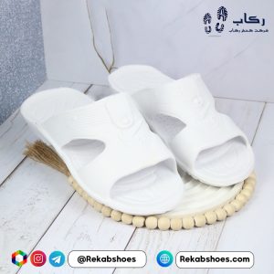 خرید دمپایی بیمارستانی مردانه سفید مدل نایک 102