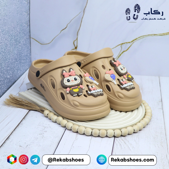 خرید دمپایی کراکس دخترانه مدل لبوبو