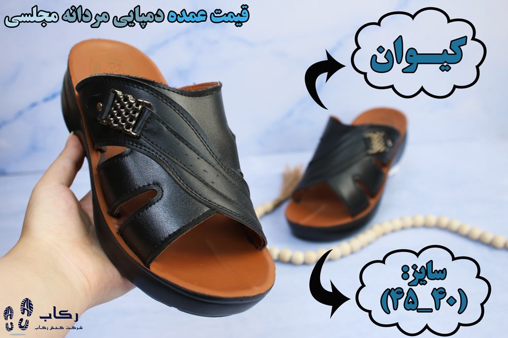 قیمت عمده دمپایی مردانه مجلسی