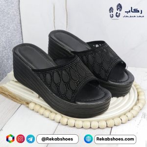 قیمت دمپایی زنانه مجلسی شیک مدل کد 1800 اشکی