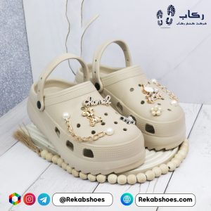خرید عمده دمپایی کراکس مدل لیدی پلاس