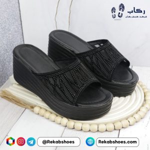 قیمت دمپایی زنانه مجلسی شیک مدل کد 1800 درختی